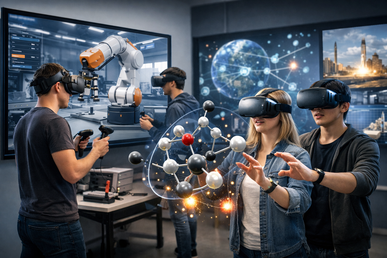 You are currently viewing Virtual Reality in der Lehre: Steuerung von Robotern und vertieftes Verständnis komplexer Themen